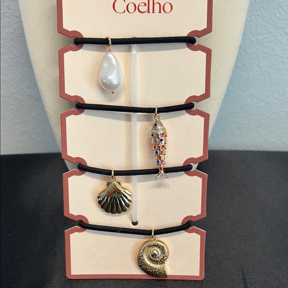Camila Coelho | Sea Motif Charm Hair Tie Set - Picture 7 of 7